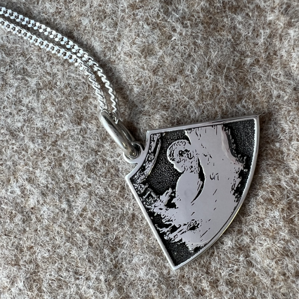 Personalised Baby Ultrasound Photo Necklace, Womens & Mens, Genuine Sterling Silver